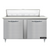 Continental Refrigerator D60N12C 60" W Two-Section Two Door Designer Line Sandwich Unit