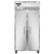 Continental Refrigerator 2FSE-SS 36.25" W Two-Section Solid Door Reach-In Slim Line Freezer - 115 Volts