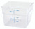 Winco PCSC-12C 12 Qt. Clear Square Polycarbonate Storage Container