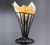 American Metalcraft FWB4 4.5 Iron Black Cone French Fry Basket