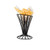 American Metalcraft FWB4 4.5 Iron Black Cone French Fry Basket