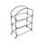 American Metalcraft IS13 24.5" L x 12.56" W x 32.38" H Rectangular Black Iron Platter Stand