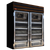 Howard McCray GF48-FF-B 52.25"W Two-Section Glass Door Freezer Frozen Foods Merchandiser