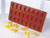 Matfer Bourgeat 339010 Fruit Jelly Mold Tangerine Slice 1.75" Dia. x 0.56" H 24 Cavities Silicone
