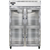 Continental Refrigerator 2FNSAGDHD 52" W Two-Section Glass Door Reach-In Freezer - 115 Volts