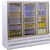 Howard McCray GR75BM-B 78" W Three-Section Glass Door Refrigerator Merchandiser