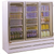 Howard McCray GR75BM-B 78" W Three-Section Glass Door Refrigerator Merchandiser