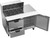 Beverage Air SPED48HC-12M-2 48" W Two-Section One Door Mega Top Refrigerated Counter