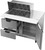 Beverage Air SPED48HC-12M-2 48" W Two-Section One Door Mega Top Refrigerated Counter