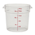 Cambro RFSCW18135 18 qt Clear Round Camwear Storage Container - 6/Case
