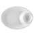 CAC China MX-OB14 65 Oz. Super White Porcelain Oval Catering Collection Plastic Oval Chip & Dip Bowl (1 Dozen)