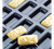 Matfer Bourgeat 336009 Flexipan Mini-Financiers Mold 84 Per Sheet 1/3 Oz. Cap. 2"L x 1"W x 1/2"H Food Grade Silicone