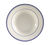 CAC China BLU-105 16 Oz. American White Ceramic Round Blue Line Pasta Bowl (1 Dozen)