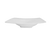 CAC China MDN-3 10 Oz. Bone White Porcelain Rectangular Modern Soup Bowl (2 Dozen Per Case)