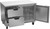 Beverage Air WTFD48AHC-2-FLT 48"W Two Drawer and One Door Stainless Steel Worktop Freezer