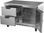 Beverage Air WTFD48AHC-2-FLT 48"W Two Drawer and One Door Stainless Steel Worktop Freezer
