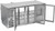 Beverage Air BB72HC-G-PT-S 72" W Stainless Steel 6 Glass Doors Refrigerated Back Bar Pass-Thru Storage Cabinet - 115 Volts