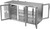 Beverage Air BB72HC-G-PT-S 72" W Stainless Steel 6 Glass Doors Refrigerated Back Bar Pass-Thru Storage Cabinet - 115 Volts