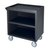 Cambro SC330110 37.5" W x 22" D x 37.25" H Black Polyethylene 3 Solid Shelves Service Cart Pro