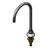 T&S Brass B-0545-F15 Nozzle swivel deck mount 9-1/16" H 5-11/16" spread gooseneck plain end outlet