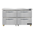 Continental Refrigerator D48N-U-D 48"W Two-Section Reach-In Designer Line Undercounter Refrigerator