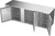 Beverage Air BB94HC-F-S 94" W Three-Section Solid Door Refrigerated Food Rated Back Bar Storage Cabinet - 115 Volts