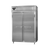 Continental Refrigerator D2RENSAHD 57" W Two-Section Stainless Steel Door Reach-In Designer Line Wide Refrigerator