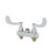 T&S Brass B-1110-LN-WH4 Workboard Faucet less nozzle deck mounted 4"