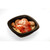 Dinex DXMW512PBLK 12 oz Black Polypropylene Square Proex Disposable Side Dish