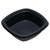 Dinex DXMW512PBLK 12 oz Black Polypropylene Square Proex Disposable Side Dish