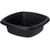 Dinex DXMW512PBLK 12 oz Black Polypropylene Square Proex Disposable Side Dish