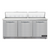 Continental Refrigerator D72N18-FB 72" W Three-Section Three Door Designer Line Sandwich Unit