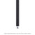 Metro 86Pbl Super Erecta Post 86-5/8"H Black Finish