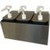 Carlisle 38503 Topping Rail Dispenser 14.44"W x 7.75"D x 12.5"H Triple-Unit Countertop Design
