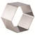 Matfer Bourgeat 376015 2.37"L x 2.37"W x 1.25"H Stainless Steel Hexagon Nonnette Ring - 1 Pack