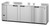 Hoshizaki BB95-S 95.5"W Three-Section Refrigerated Back Bar Cooler
