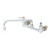 T&S Brass B-0231-VF22-EL Pantry Faucet double wall mount 8" centers 12" swing nozzle