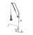 T&S Brass S-0133-12-CRB8P EverSteel 8" Adjustable Wall Mount Quarter-Turn Cerama Cartridges DuraPull Pull-Down Pre-Rinse Unit
