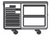Vulcan VSC36 36" W Stainless Steel Self-Contained Refrigerated Base - 115 Volts