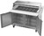 Beverage Air SPE48HC-18M-DS 48" W Two-Section Two Door Dual Side Mega Top Refrigerated Counter