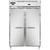 Continental Refrigerator D2RFNSAPT 52" W Two-Section Solid Door Reach-In Designer Line Refrigerator/Freezer