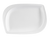 CAC China ASP-14 Bone White Porcelain Rectangular Aspen Tree Platter (1 Dozen)