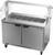 Beverage Air SPE48HC-12-SNZ 48" W Two-Section Two Door Sandwich Top Refrigerated Counter with Sneezeguard