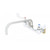 T&S Brass B-0290-14-WH4 Big-Flo Mixing Faucet wall mount 8" adjustable centers 14" Big Flo swing nozzle & compression spindles