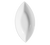 CAC China SHA-V3 2.5 Oz. Super White Porcelain Oval Sushia Swallow Side Dish Plate (4 Dozen Per Case)