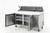Migali C-PP67-HC 67" W Two-Section Two Door Two Door Competitor Series Refrigerated Counter/Pizza Prep Table