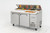 Migali C-PP67-HC 67" W Two-Section Two Door Two Door Competitor Series Refrigerated Counter/Pizza Prep Table