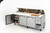 Migali C-PP67-HC 67" W Two-Section Two Door Two Door Competitor Series Refrigerated Counter/Pizza Prep Table