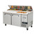 Migali C-PP67-HC 67" W Two-Section Two Door Two Door Competitor Series Refrigerated Counter/Pizza Prep Table