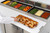 Migali C-PP67-HC 67" W Two-Section Two Door Two Door Competitor Series Refrigerated Counter/Pizza Prep Table